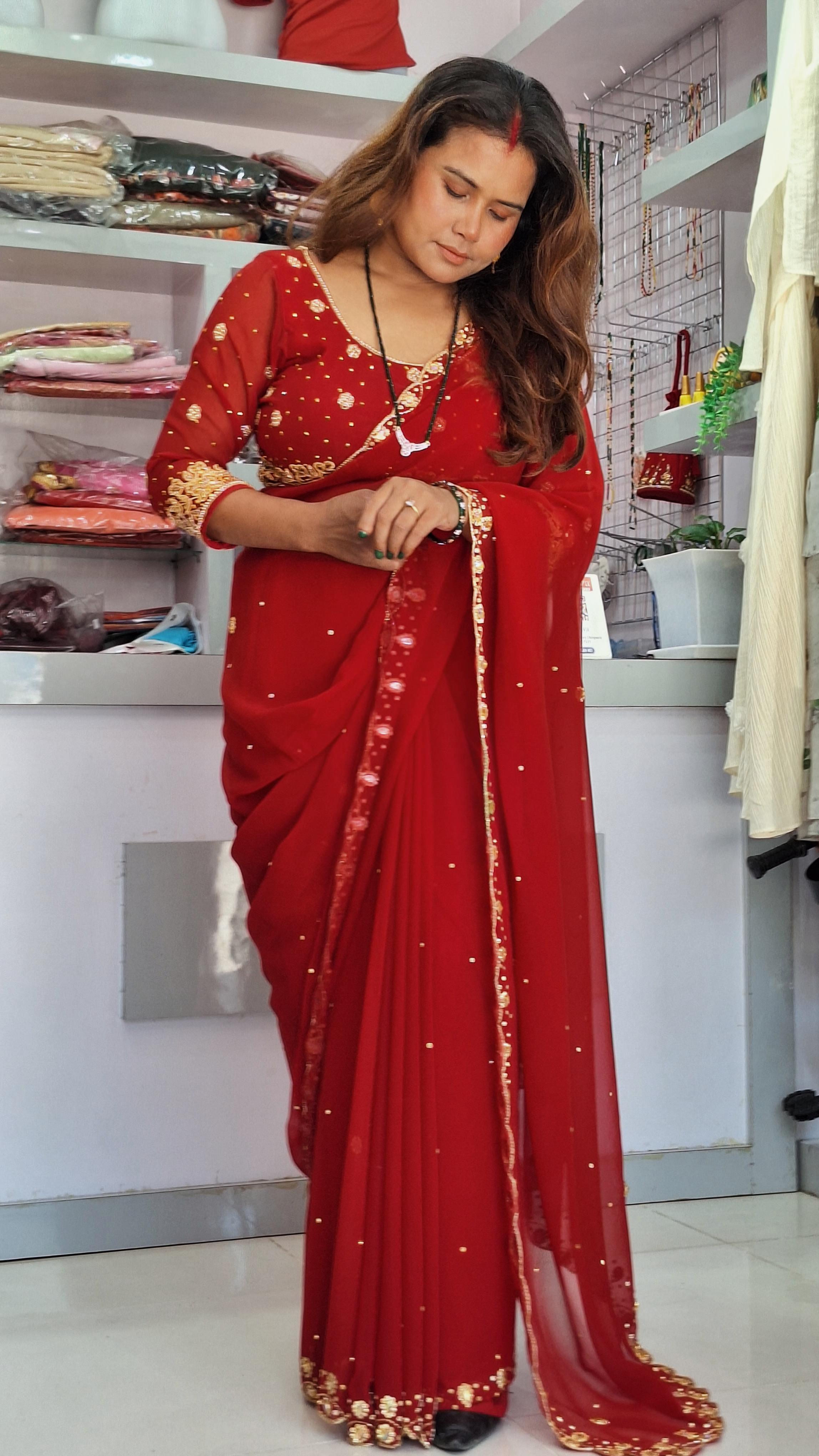 Jarjet saree